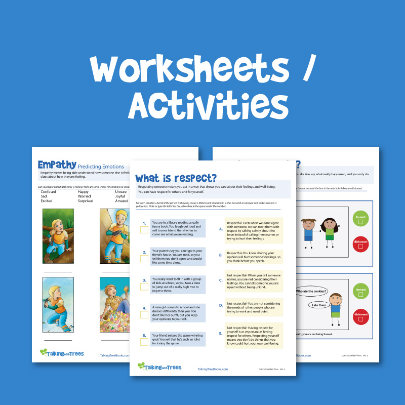 Free worksheets for social emotional learning and character education