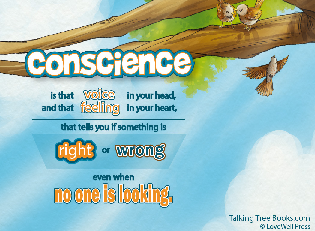 'Conscience is that voice in your head and...'- Positive quote for kids SEL and character matters