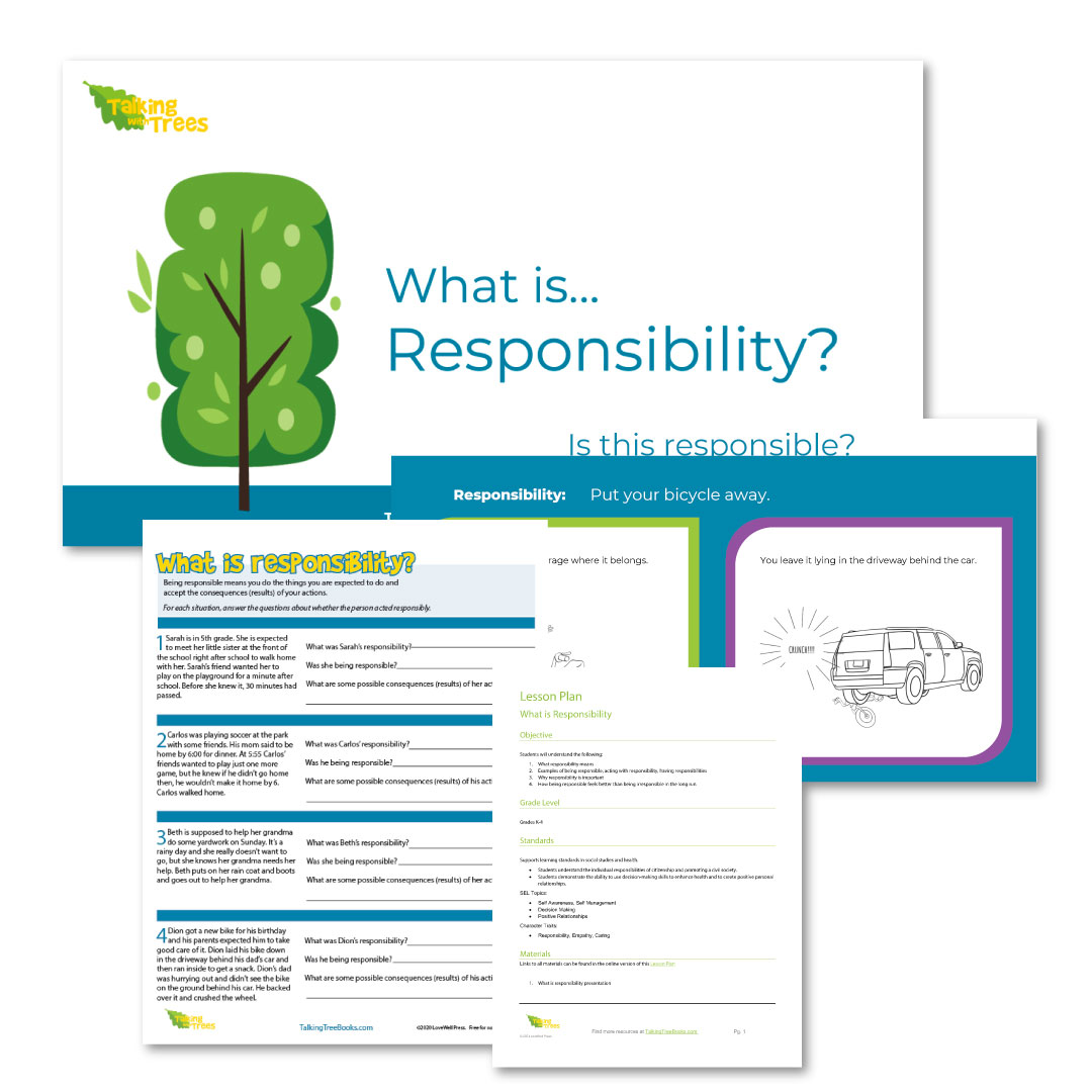 Elementary Social Emotional Learning Lesson on Responsibility