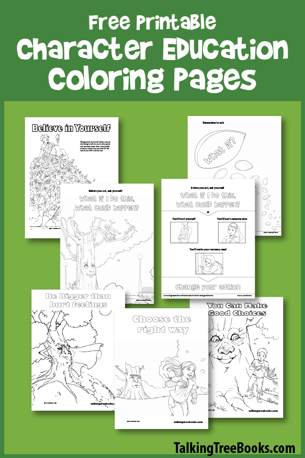 Free character education coloring pages
