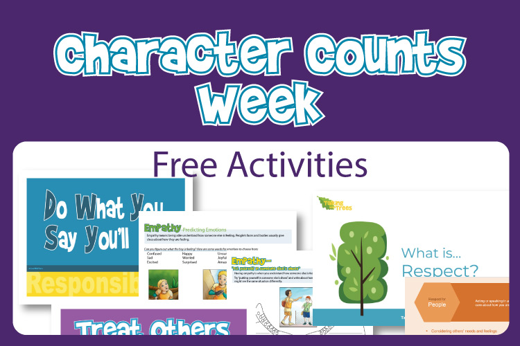 Character Counts Week Free Activities and Teaching Resources