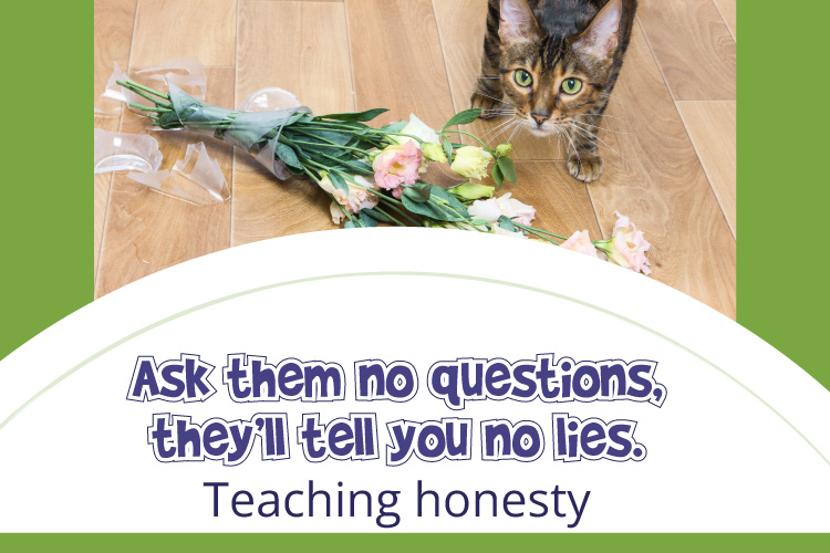 Strategies to Teach Honesty- Ask no questions and they'll tell no lies.