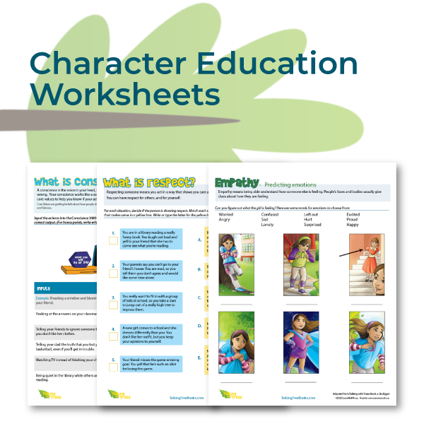 Character education worksheets