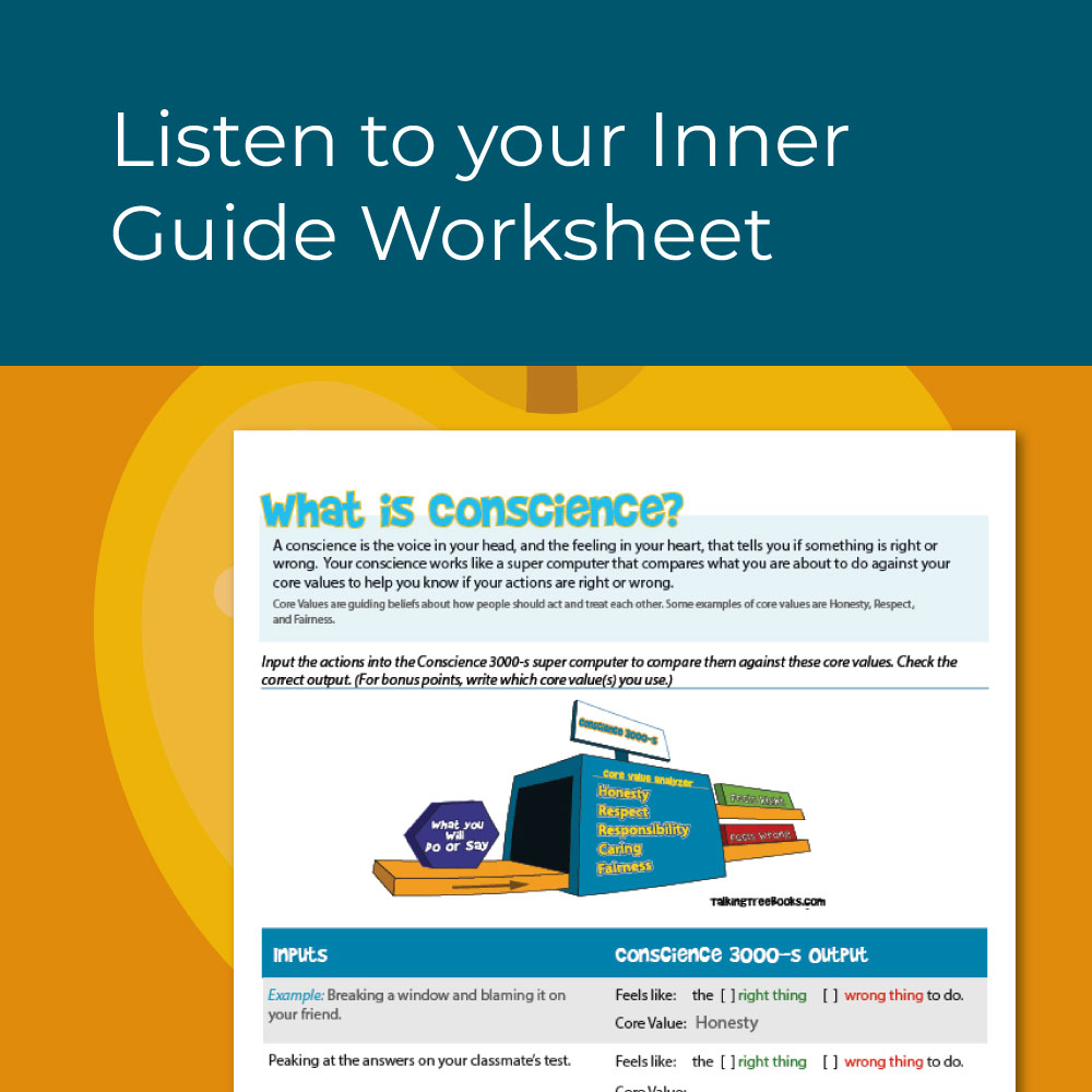 Listening to your inner guide- Conscience Social Skills Worksheet