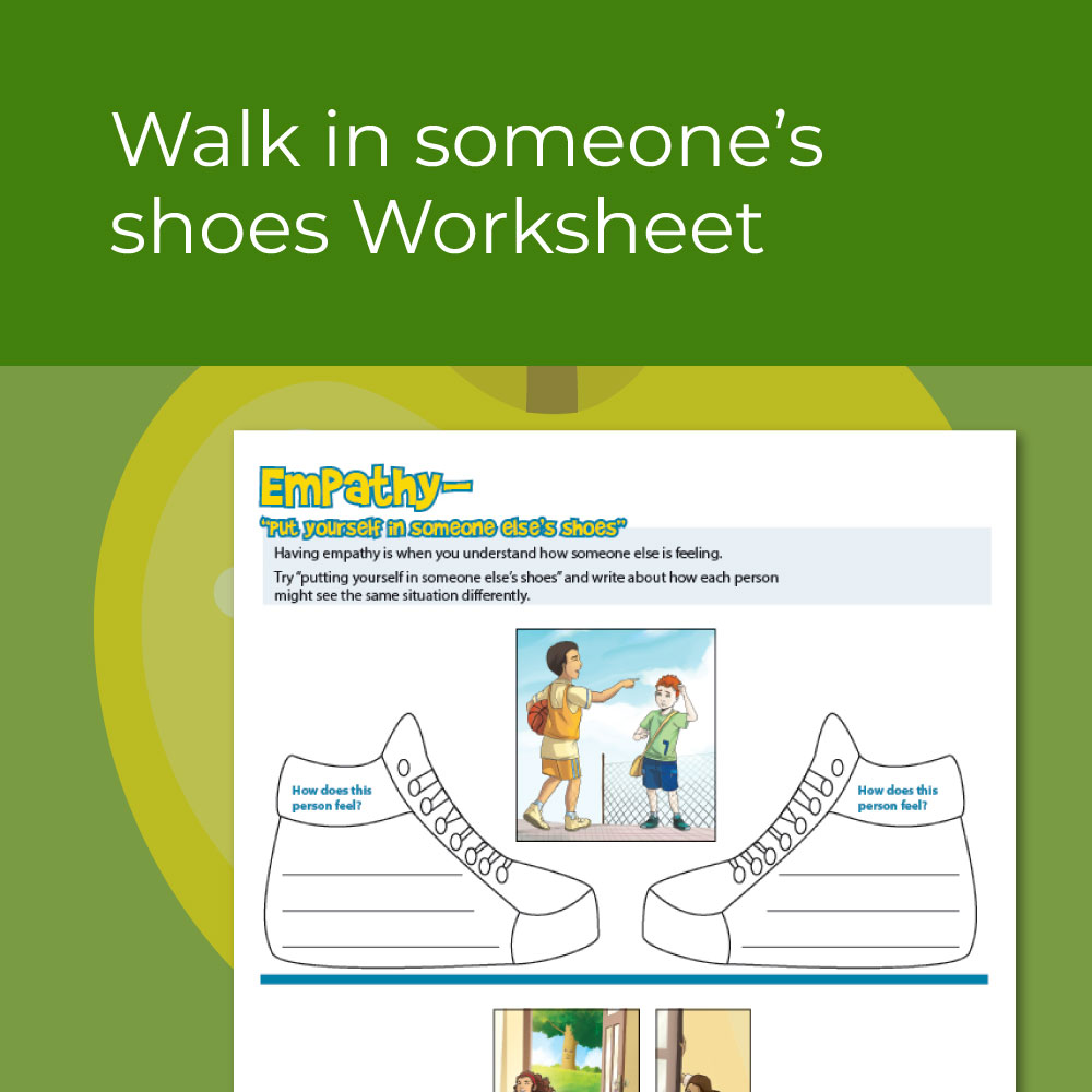 Social Skills Worksheet on seeing other perspectives- Empathy