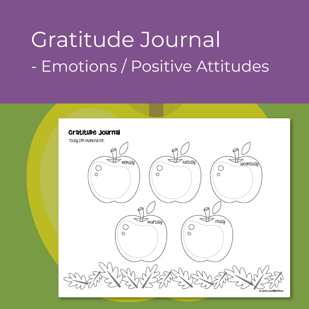 Social skills worksheet on Gratitude and thankfulness