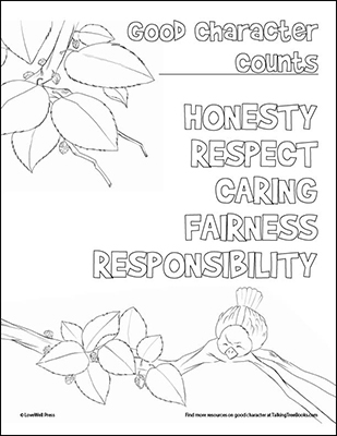 Coloring page on empathy