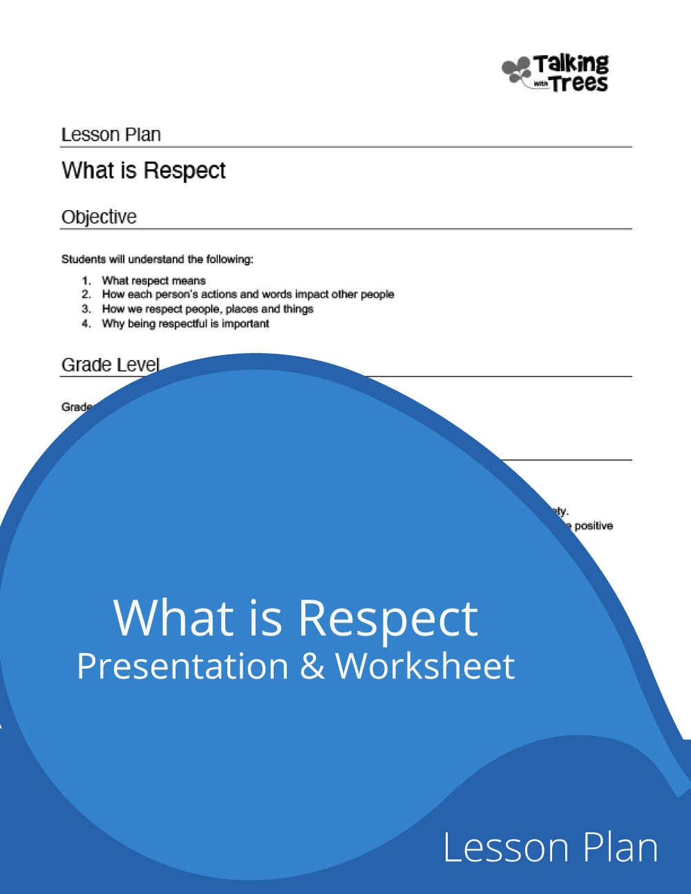 What is Respect Lesson Plan Character Ed / SEL for kids