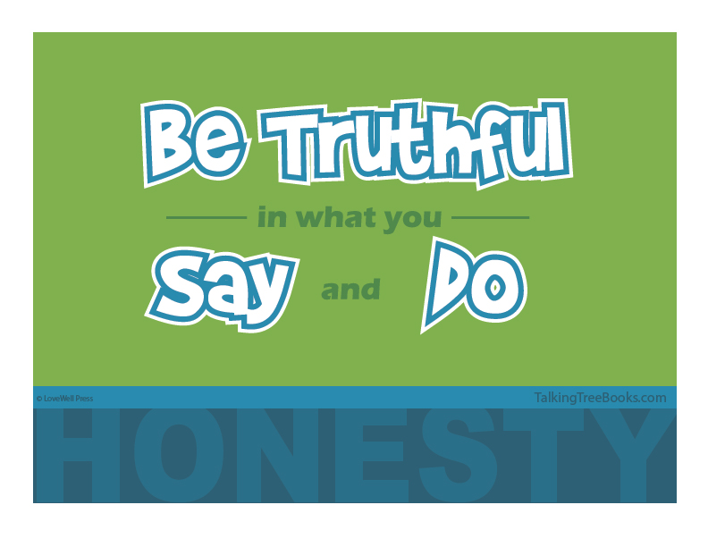 Honesty and Trustworthiness poster for kids SEL / Character Ed