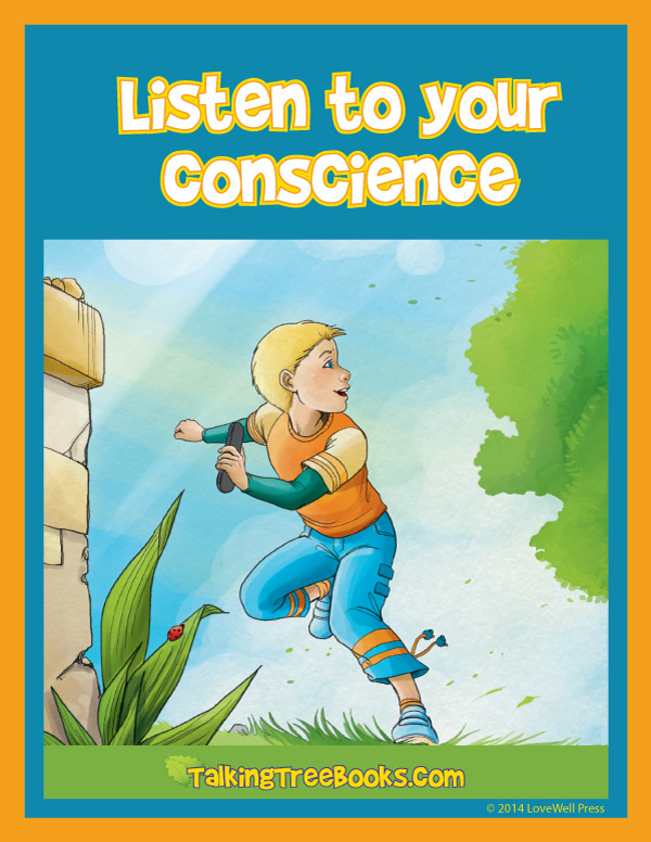 Listen to your conscience poster for kids character development and SEL