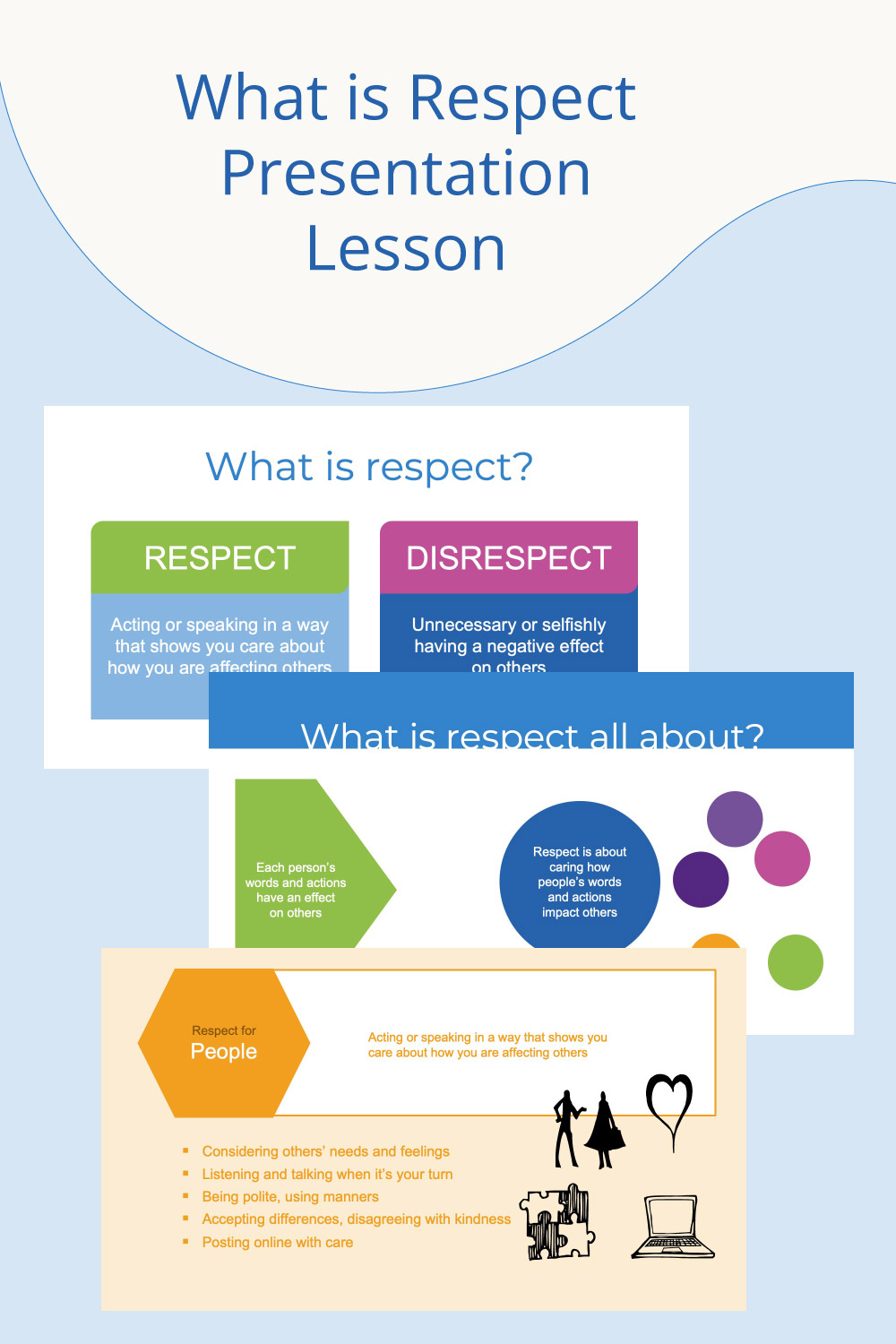 What is respect presentation and lesson for elementary aged children