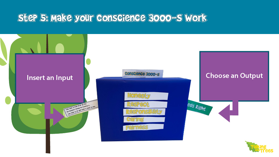Build a Conscience 3000-S interactive activity for kids elementary school SEL/ Character Lessons