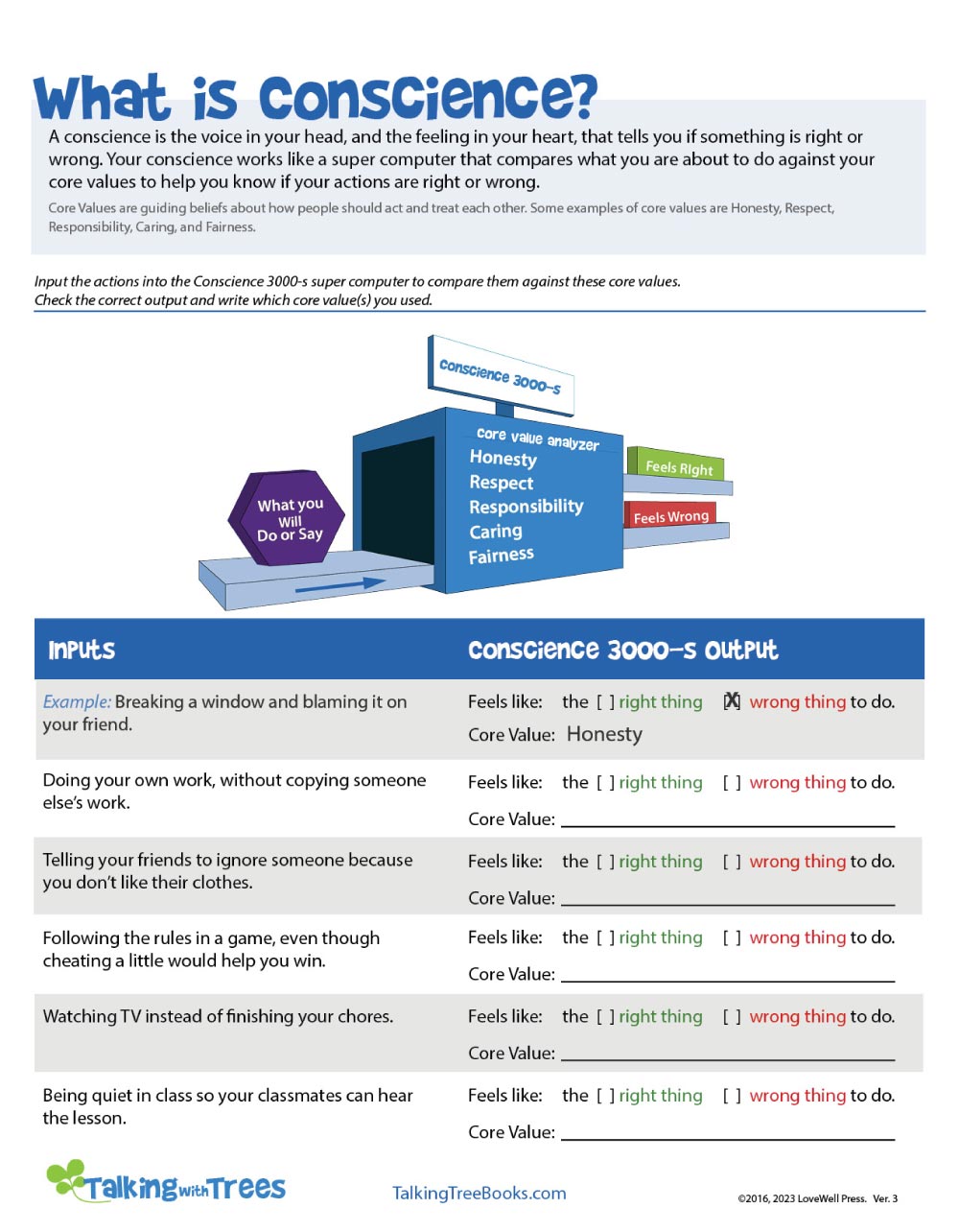 worksheet-on-conscience