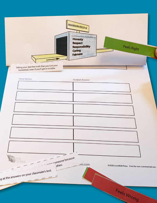 Interative SEL Worksheet and Activity on Conscience
